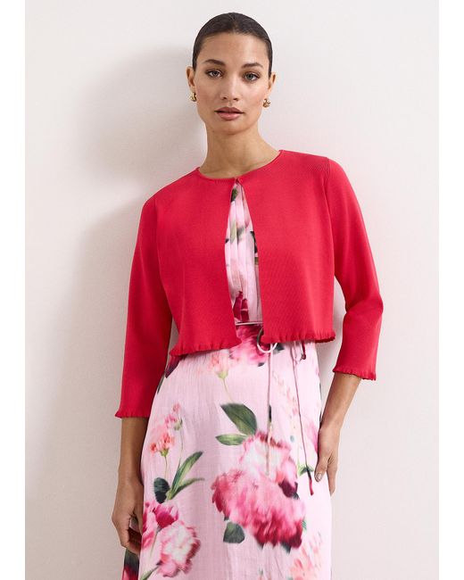 Phase Eight Pink Mimi Structured Knit Cover Up