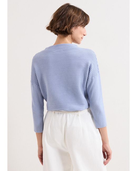 Phase Eight Blue Elise Ripple Jumper