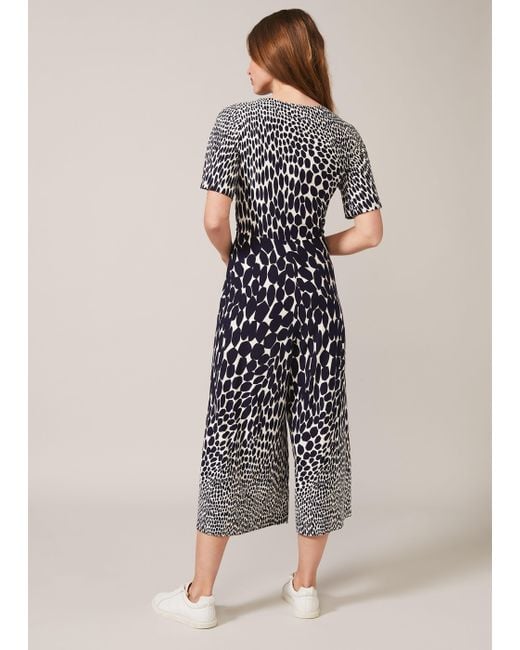 Phase Eight Blue Janie Ombre Spot Jumpsuit