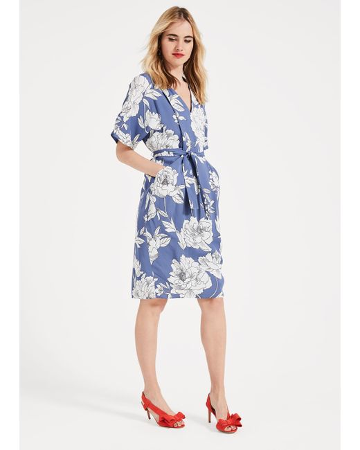 phase eight peony floral printed dress