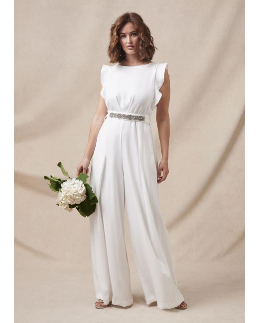 Phase Eight Natural 's Victoriana Wedding Jumpsuit