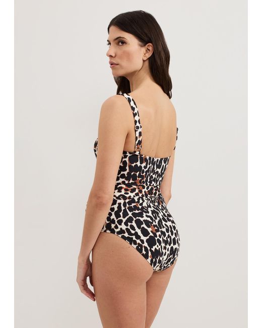 Phase Eight Brown Leopard Print Swimsuit