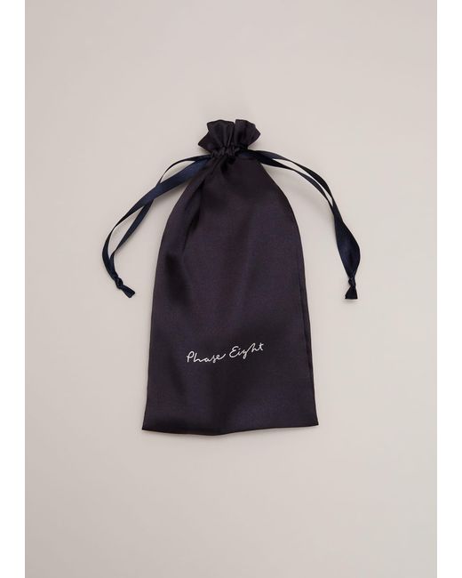 Phase Eight Blue Silk Eyemask & Scrunchie Set