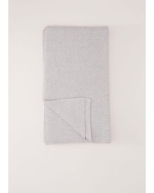Phase Eight Natural Ribbed Oversized Scarf