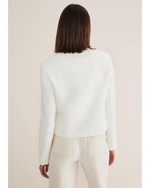 Phase Eight Natural Ripley Tweed Jacket