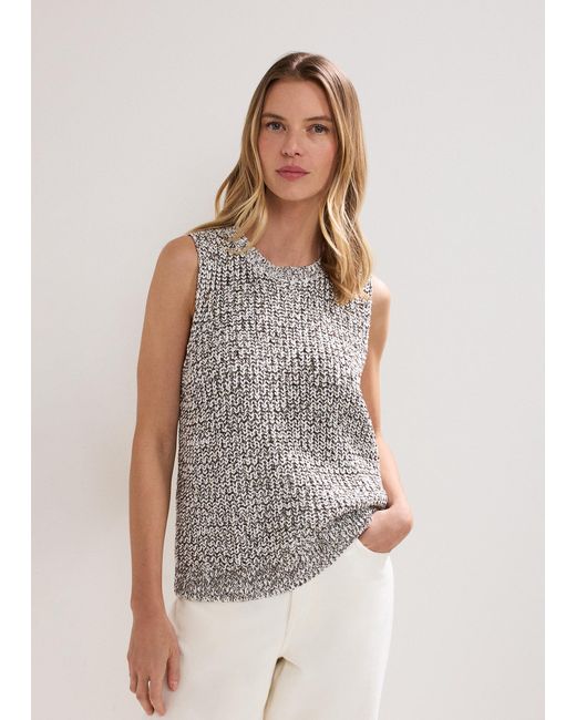 Phase Eight White Lorelle Textured Tank
