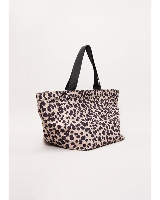 Phase Eight Pink Leopard Print Beach Bag