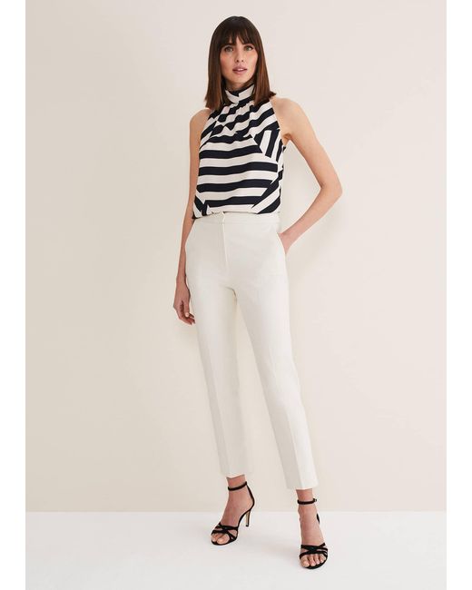 Phase Eight Natural Eira Cigarette Trousers