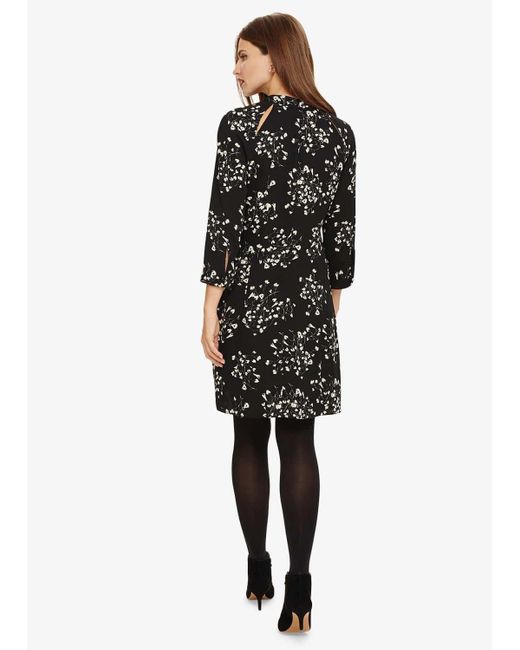 Phase Eight Black Carolina Floral Dress