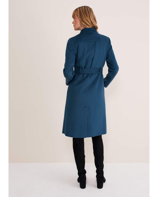 Phase Eight Blue 's Arwen Silk Drape Dress