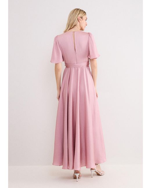Phase Eight Pink Abbie Textured Wrap Maxi Dress