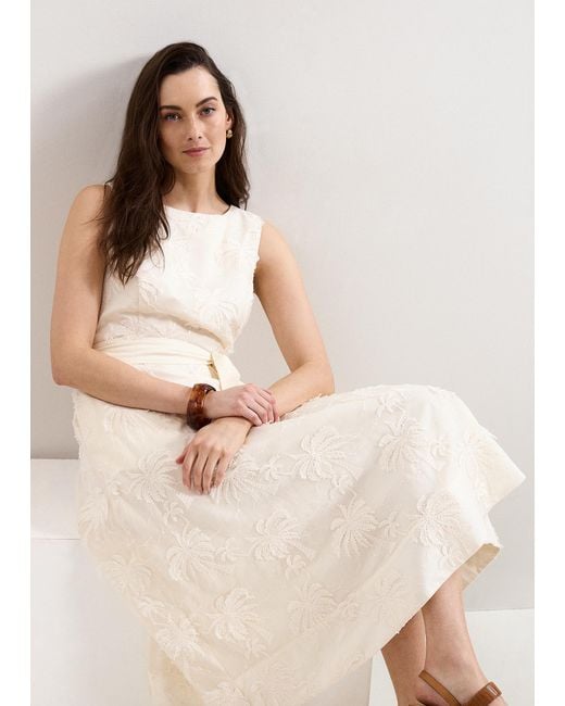 Phase Eight Natural Harley Embroidered Dress