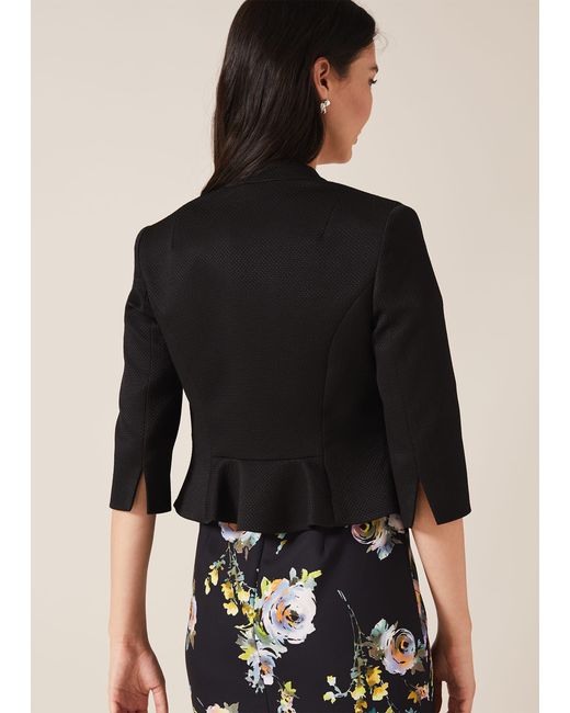 Phase Eight Black Tammy Textured Jacket
