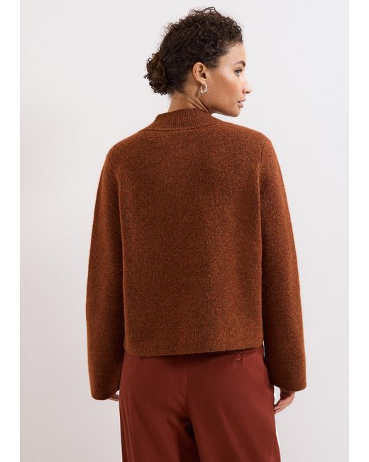Phase Eight Brown Clara Knitted Jacket
