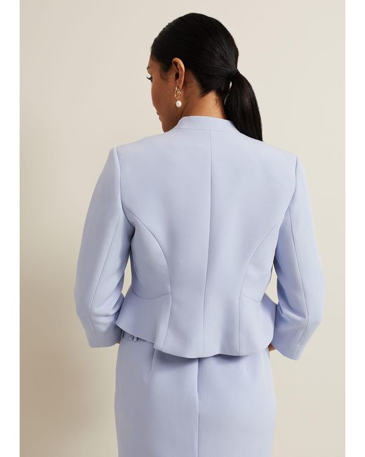 Phase Eight Blue Petite Daisy Jacket