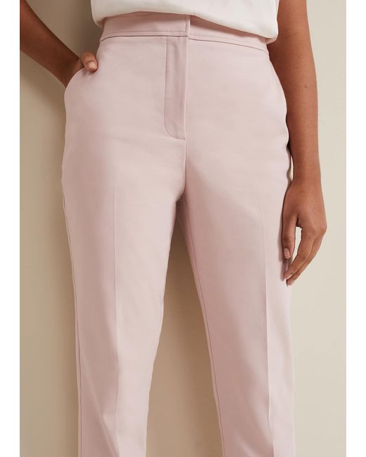 Phase Eight Pink 's Petite Ulrica Tapered Suit Trouser