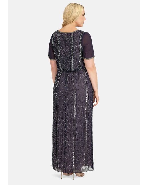 Phase Eight Blue Aria Maxi Dress