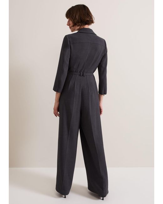 Phase Eight Blue Pamela Tailored Jumpsuit