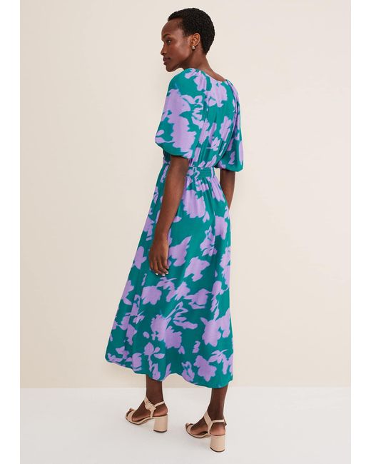 Phase Eight Blue Pippa Midi Dress