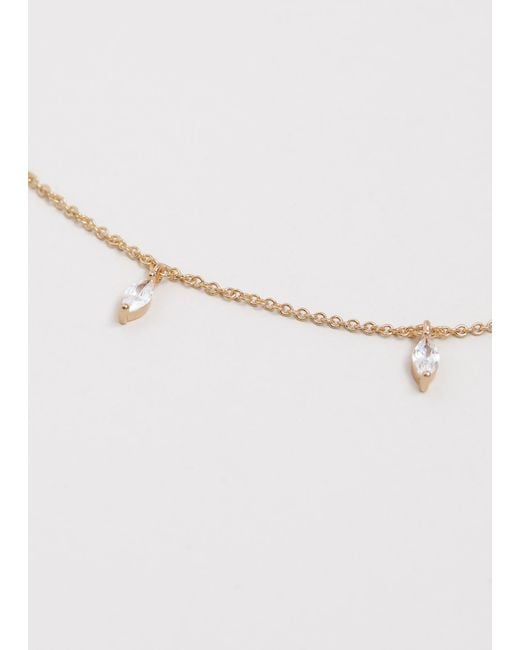 Phase Eight White Delicate Stone Necklace