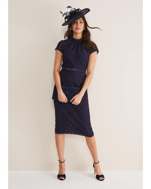 Phase Eight Blue Aurora Lace Dress