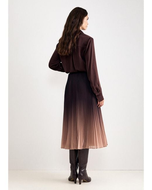 Phase Eight Multicolor Tallulah Ombre Pleated Midi Skirt
