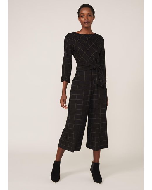 Phase Eight Natural Alesha Check Jumpsuit