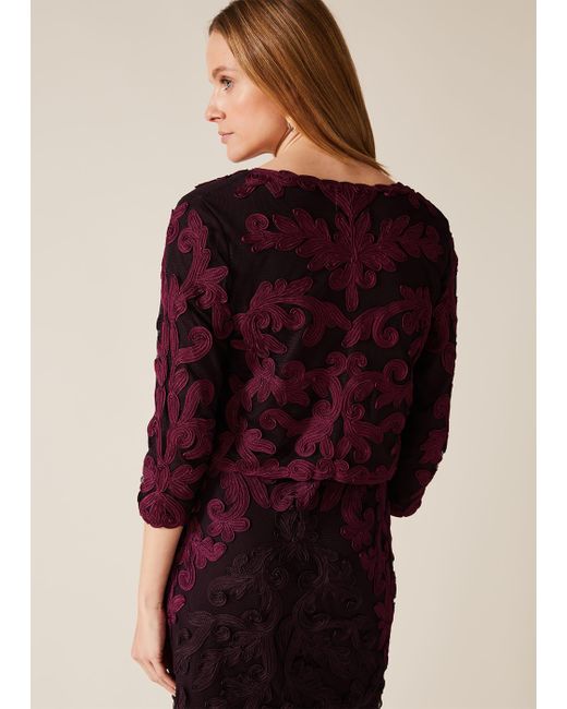 Phase Eight Multicolor Aida Tapework Lace Jacket