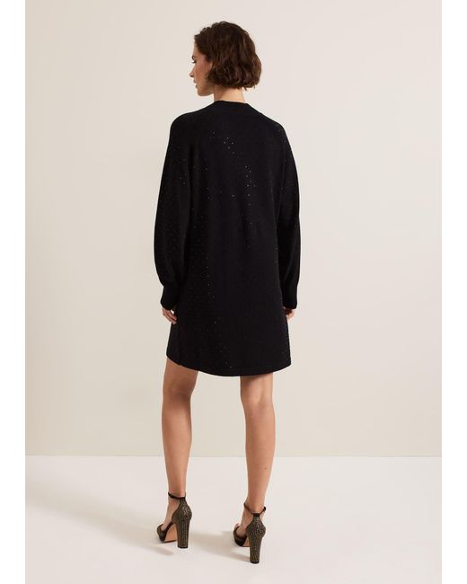 Phase Eight Black Tala Short Hotfix Dress