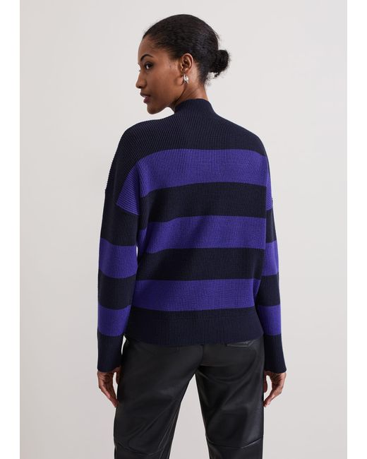 Phase Eight Blue Sammi Stripe Jumper