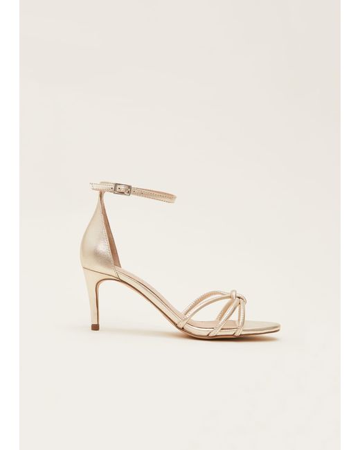 Phase Eight Natural Open Toe Heels