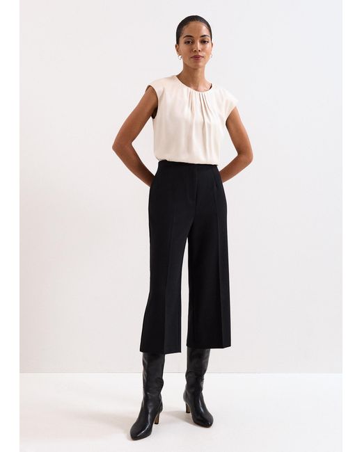 Phase Eight White Aubrielle Culotte Trousers
