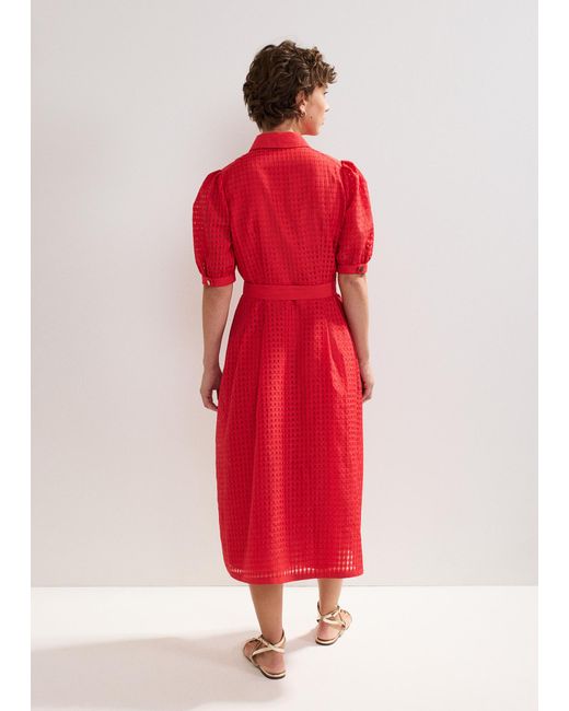 Phase Eight Red Carey Check Dress