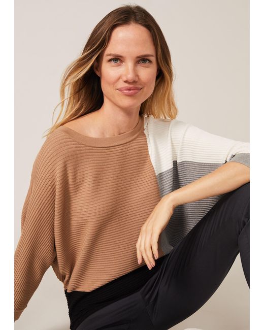 Phase Eight Multicolor Cristine Colourblock Jumper
