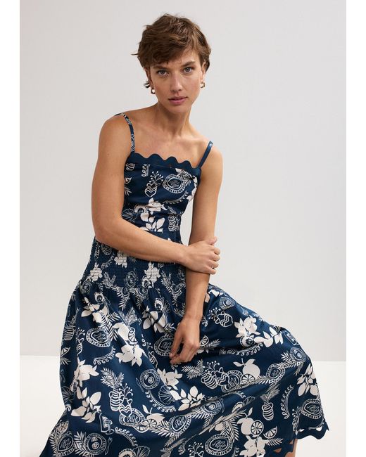 Phase Eight Blue Evalina Print Top