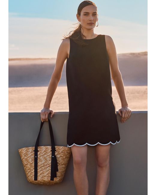 Phase Eight Black Marta Shift Mini Dress