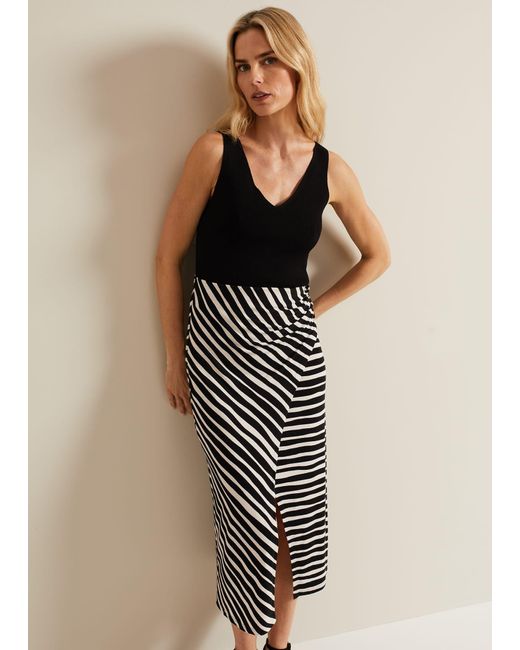 Phase Eight Natural 's Rory Jersey Printed Maxi Skirt