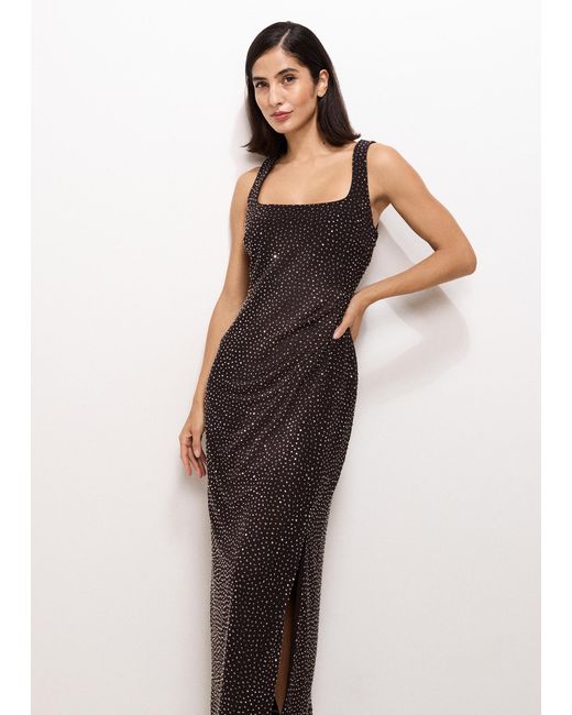 Phase Eight Brown Suki Chocolate Hotfix Maxi Dress