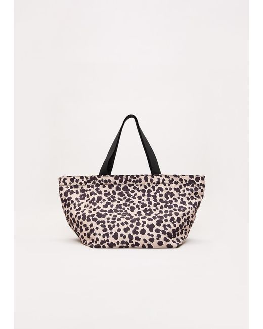 Phase Eight Pink Leopard Print Beach Bag