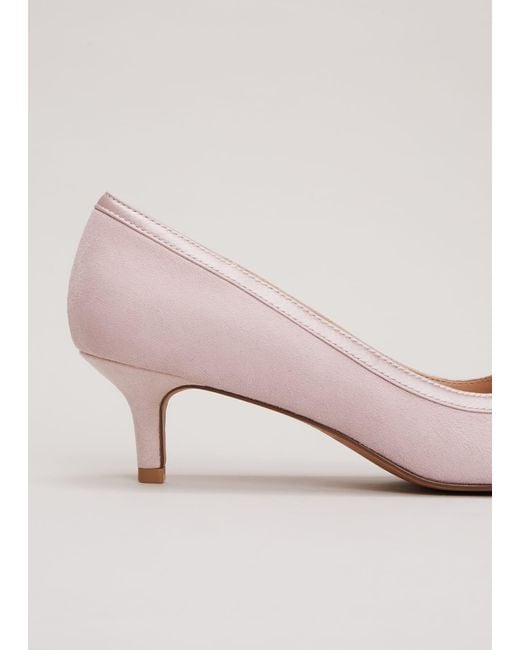 Baby pink court shoes sale