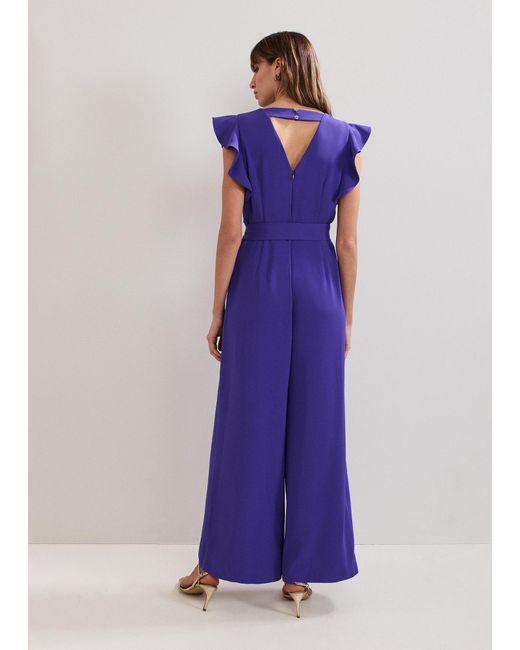 Phase Eight Purple Kallie Wide Leg Jumpsuit