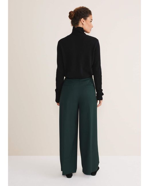 Phase Eight Multicolor Catira Crepe Wide Leg Trousers