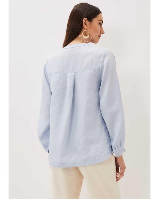 Phase Eight Blue Emma Blouse