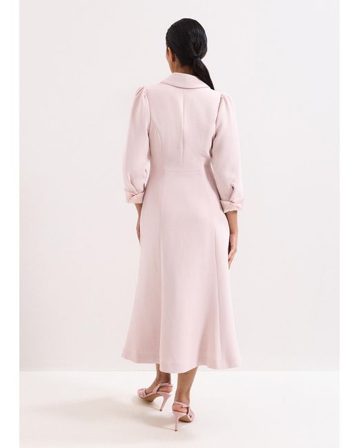 Phase Eight Pink Petite Paloma Tux Midaxi Dress