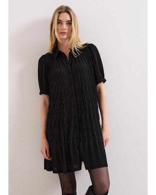 Phase Eight Black Pleated Swing Dress