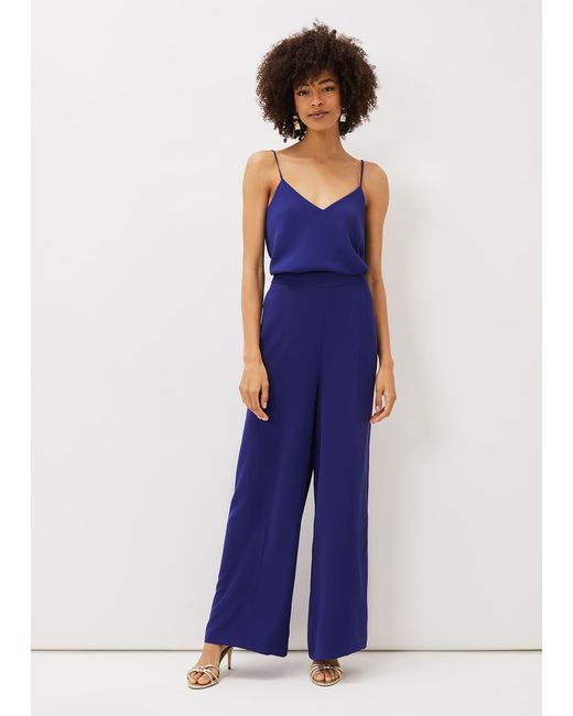 Phase Eight Blue Avril Wide Leg Co-Ord Trousers