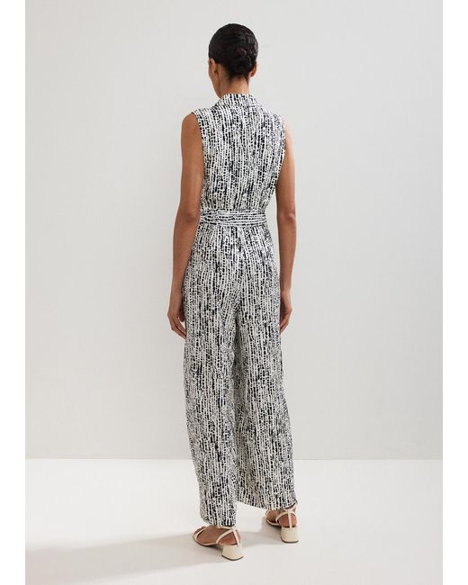 Phase Eight White Petite Janine Spot Jumpsuit