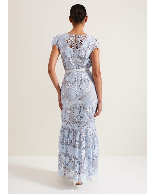 Phase Eight Blue 's Blanche Maxi Dress