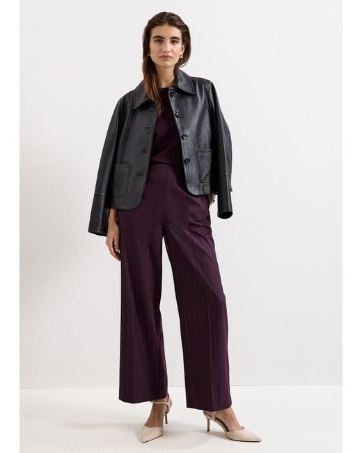 Phase Eight Blue Colette Stripe Wide Leg Trouser