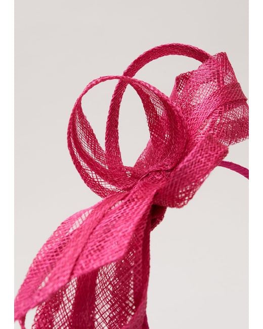 Phase Eight Red 's Twist Bow Headband